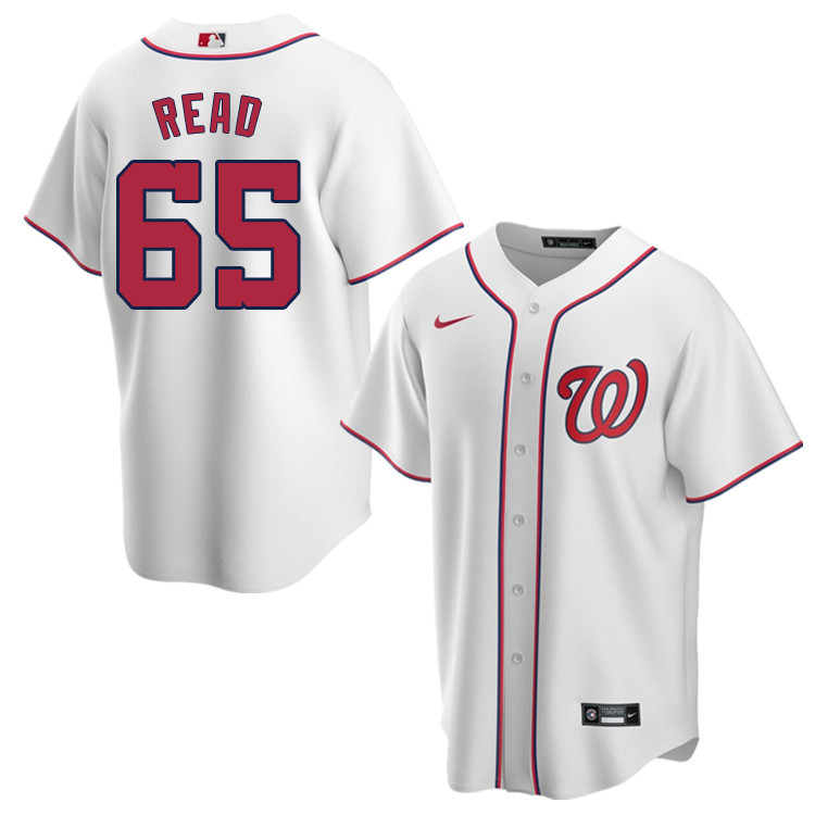 Nike Men #65 Raudy Read Washington Nationals Baseball Jerseys Sale-White
